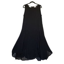 VTG Lew Magram India Chiffon Dress Layered Skirt Whimsigoth Fairy Boho Romantics