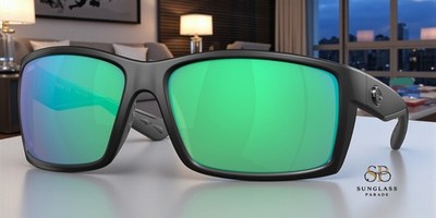 COSTA DEL MAR 6S9007 19 Reefton Blackout Green Mirror 64 mm Men's Sunglasses