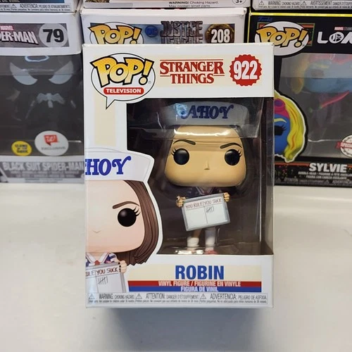 Funko Pop! Stranger Things Robin #922 Scoops Ahoy Collectible Figure Box Damaged