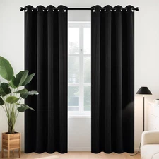 Blackout Curtains for Bedroom 84 Inch - Black Out Curtains with Grommets Ther...
