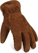 Insulated Winter Leather Work Gloves For Cold Weather