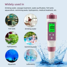 7 in 1 ORP PH TDS EC SG SALT TEMP Water Quality Tester Meter Online Blue Tooth