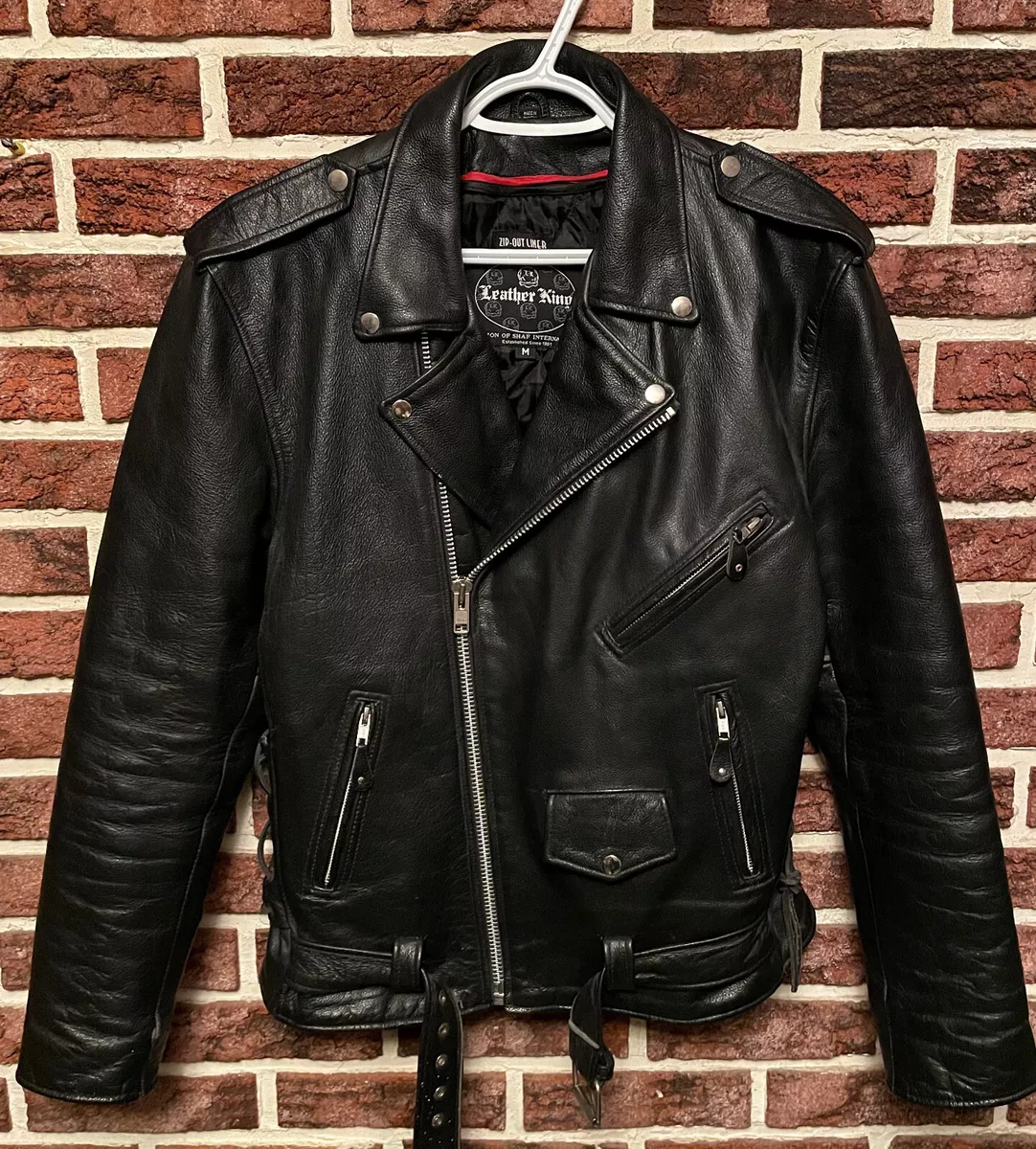 King top leather jacket