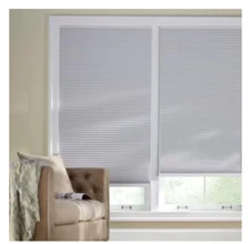 Cellular Shadow White Blackout Shades - Can be CUSTOMIZED - In Stock