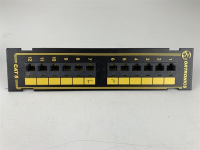 Ortronics CAT5 12-Port Mini Ethernet Patch Panel OR-851004774