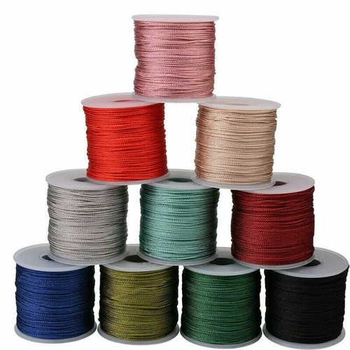 1mm DIY Braid Cord Chinese Knot Beading Rope Necklace Making Thread String - Picture 2 of 17