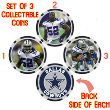 DEXTER COAKLEY - LEGENDARY COWBOYS FOOTBALL PLAYER - COLLECTABLE COIN SET