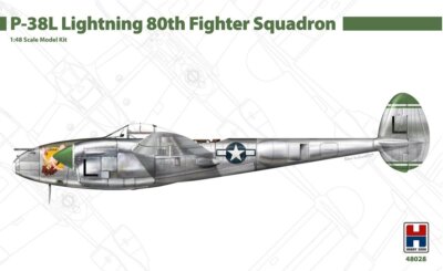 Hobby 2000 48028 P-38L Lightning 80th Fighter Squadron 1/48 (Academy)