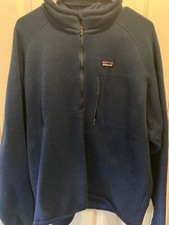 Patagonia Men s Blue Better Sweater 1/4 Zip Fleece Pullover XL