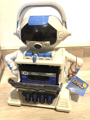 可動品]TIGER ELECTRONICS 2XLロボット型カセットプレーヤー メンテ