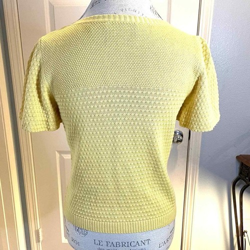 JUICY COUTURE YELLOW BUTTONED CARDIGAN L - Picture 3 of 4
