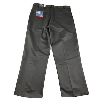 Croft \u0026 Barrow Pants Mens 38X32 Gray Performance Khaki Straight Flat Front  NWT | eBay
