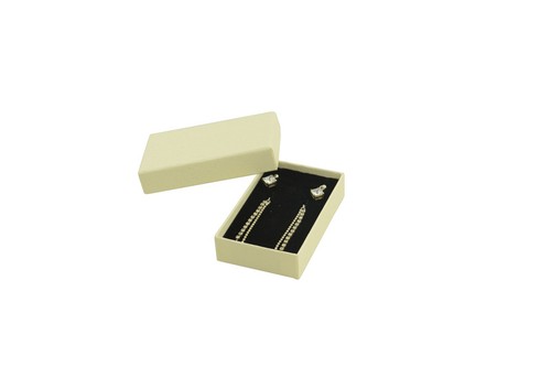 Cream Earring Vibrant Pendant White Black Insert Display Storage Gift Box - Picture 2 of 6