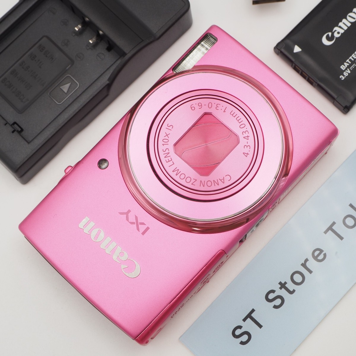 Canon PC1897バッテリー＆充電器付き 希少ピンク【中古美品】 MINT] Canon IXY 140 ELPH 150 IS Pink 20.0MP Digital Camera w