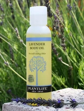 Plantlife Body Oil 4 oz - Variety Scents, Silky Skin, Light Aroma, Made in CA
