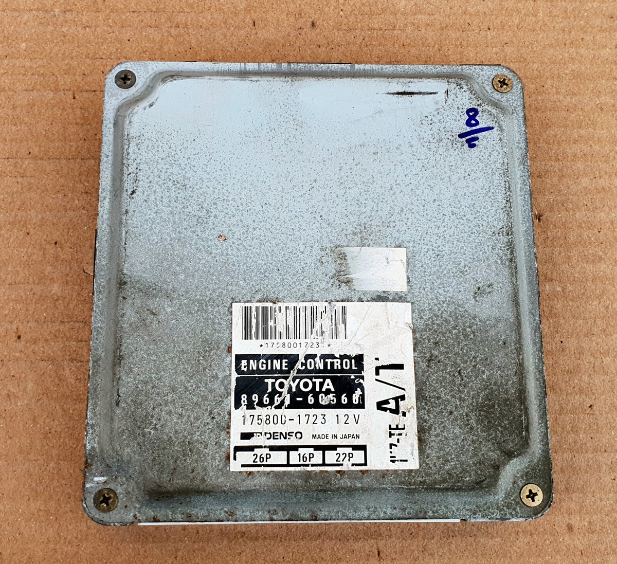 DENSO エンジンコントロールユニット 89661-58B10 Toyota Land Cruiser Prado KZJ90L 1KZTE A/T 89661-60560 engine
