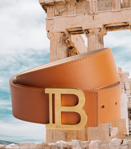 Green Italian Pebble Grain Belt | Mens Leather Goods | Roger Ximenez Green / 30 / 35mm