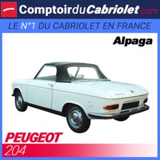 Capote Peugeot 204 cabriolet en Alpaga Sonnenland noir