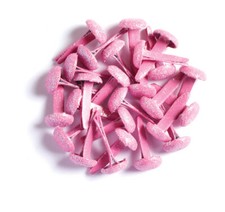 Crafts Doodlebug Sugar Coated Glitter Brads Cupcake Pink 25/Pkg Top 1/4"