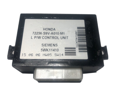   HONDA PILOT DRIVER SIDE DOOR CONTROL MODULE 72256-S9V-A010-M1 L P/W UNIT LEFT