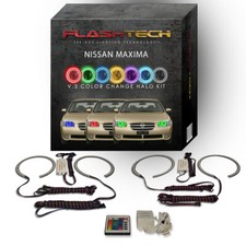 RGB Angel Eye LED Halo kit with IR Remote for 2002-2003 Nissan Maxima Headlights