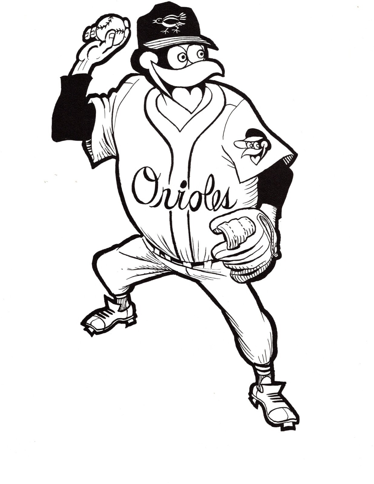 VINTAGE STYLE BALTIMORE ORIOLES 8X10 TEAM MASCOT PHOTO BASEBALL MLB eBay