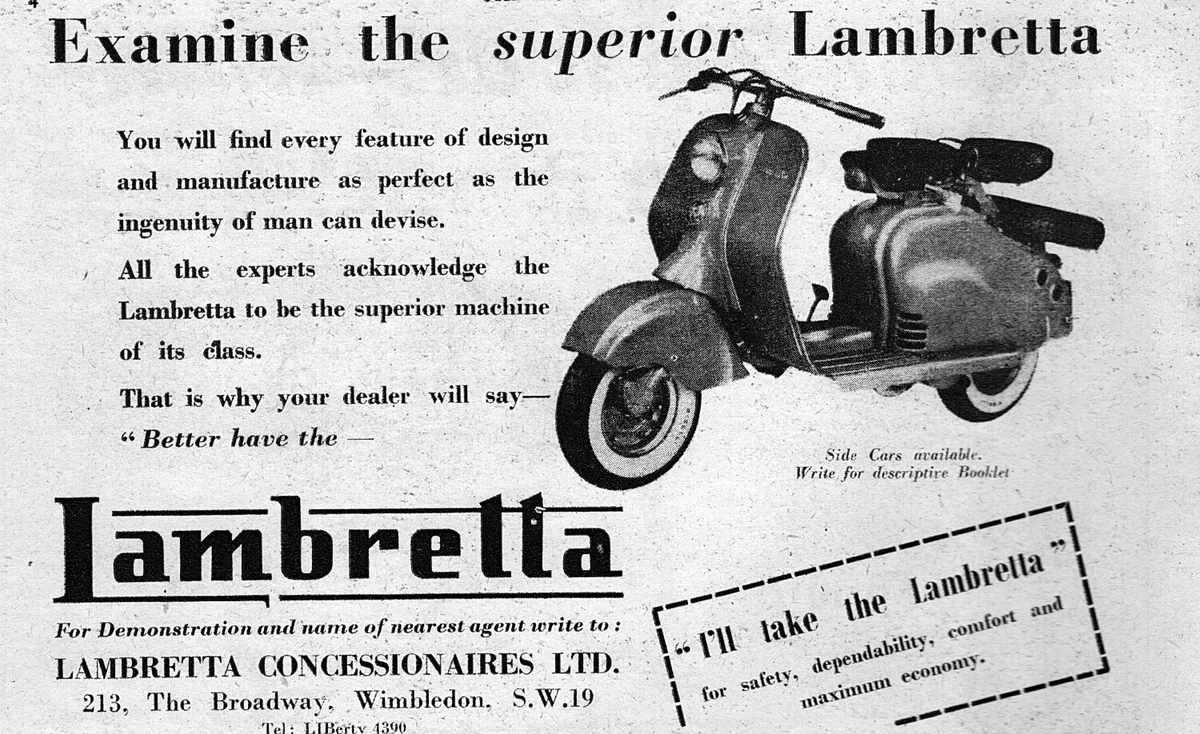 Lambretta moped top