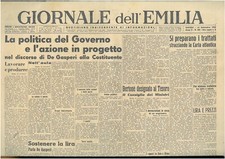 Giornale dell’Emilia 19 settembre 1946  Giornali della Repubblica  