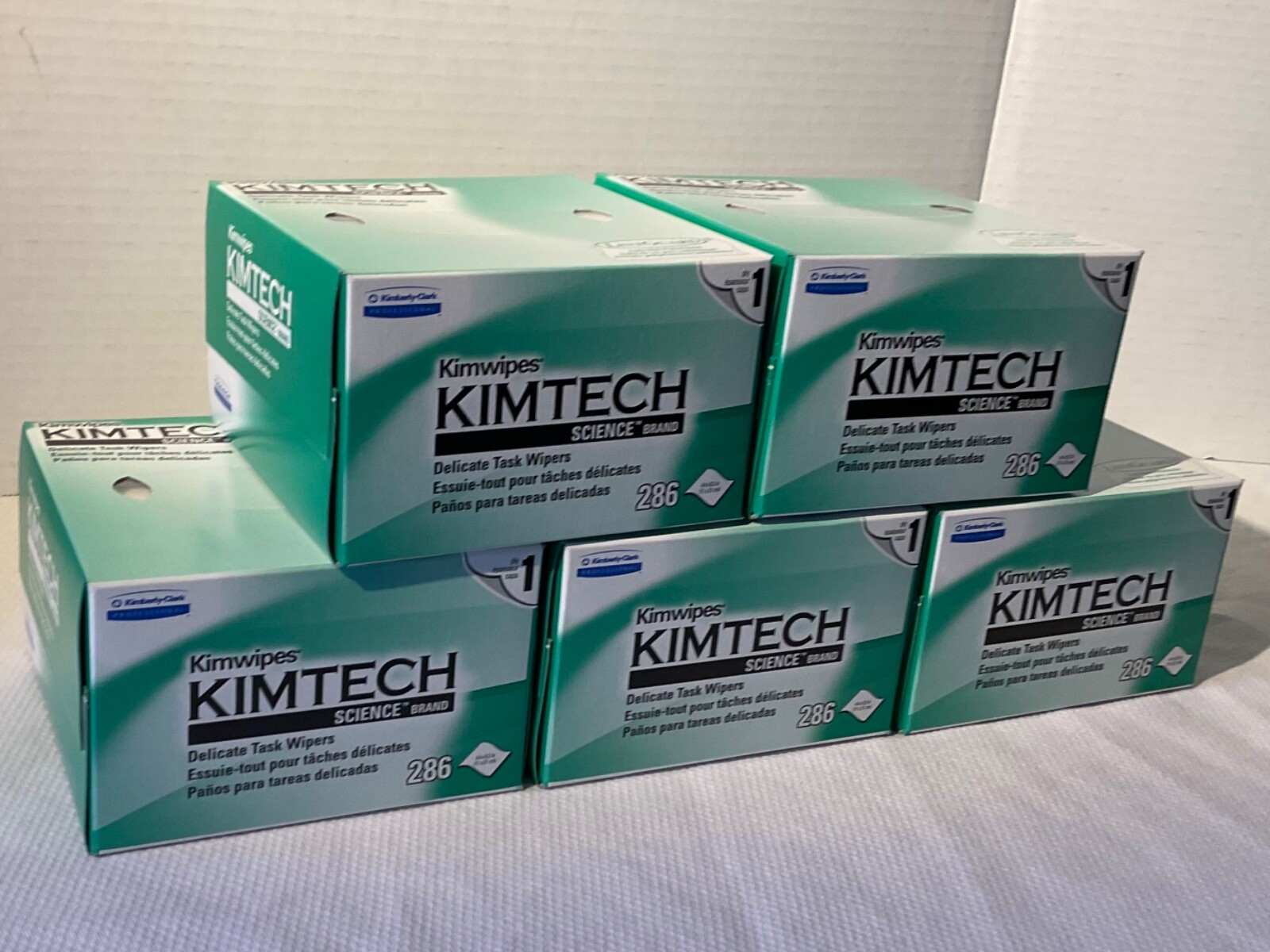 Kimwipes Delicate Task Wipes 34155, 5 Boxes of 286, 1430 Wipes Kimtech ...