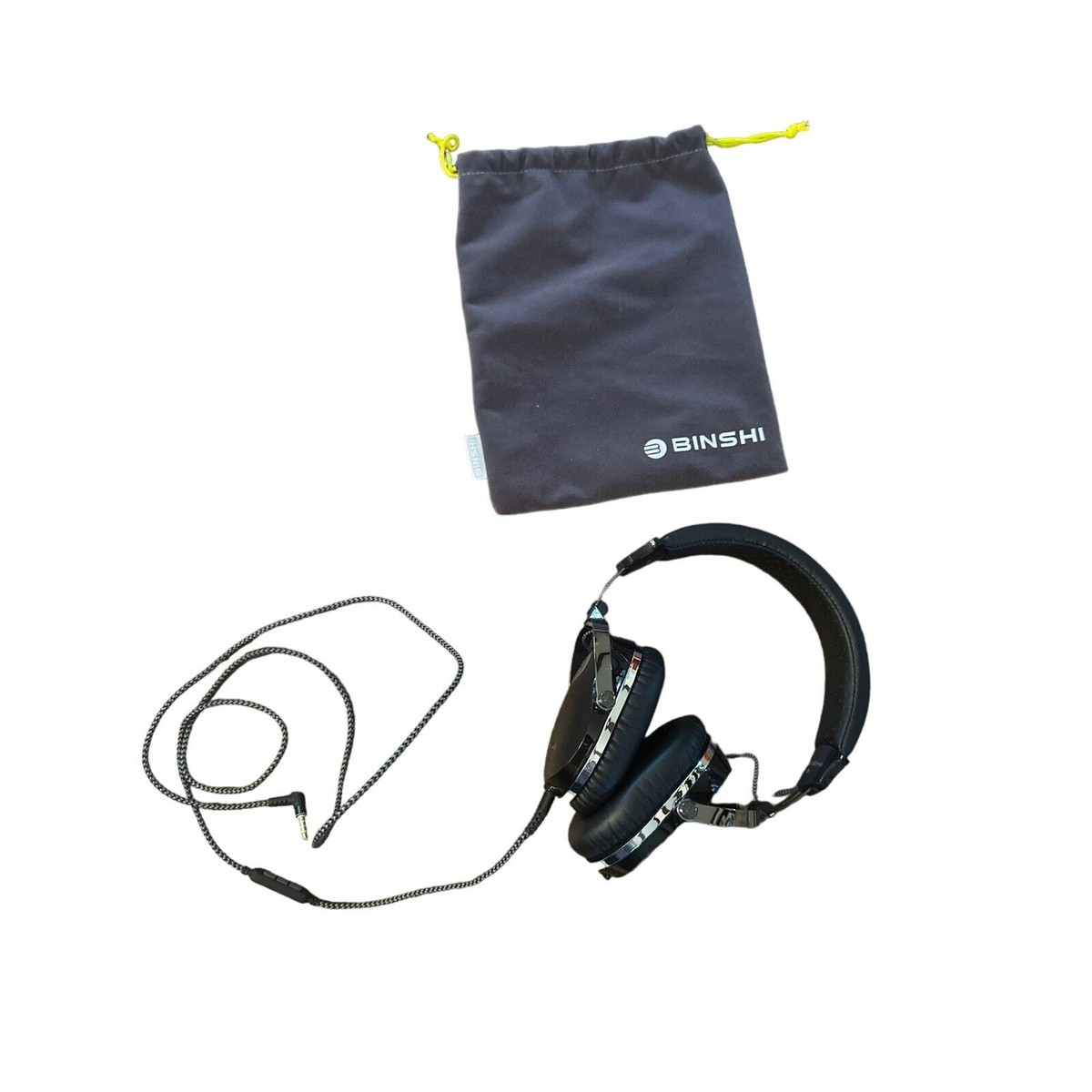 HOTNOE BINARY EKO　美品 Binshi Black Headphones + Pouch Audio Over Ear | eBay
