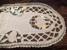 Tablecloth Table Center Antique Embroidered_Cotton_ (NPT04/23/5-20B) Vintage
