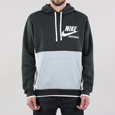 NEW NIKE MENâS ARCHIVE PULLOVER SWEATSHIRT HOODY HOODIE GREEN SAIL SZ/ 2XL | eBay