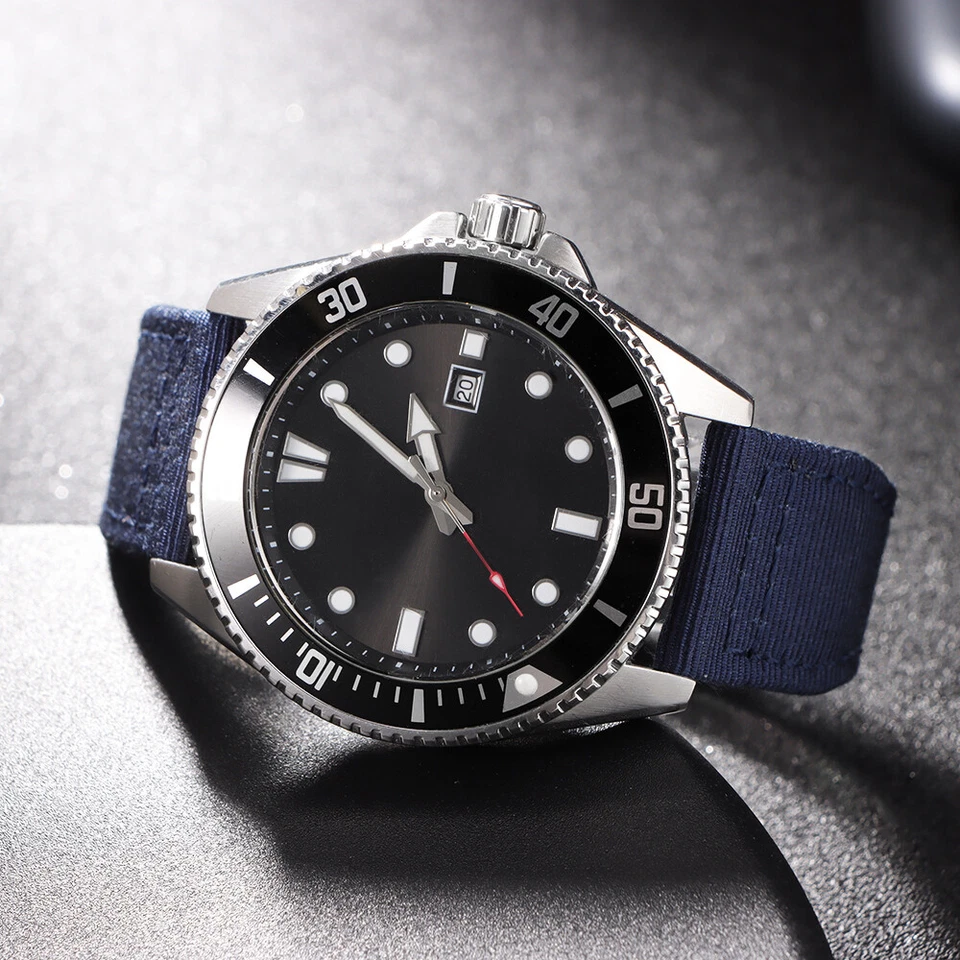 Correa de reloj de cuero de lona de nailon de 20 mm 21 mm 22 mm para IWC Pilot IW389101 388109 Foto 4 de 4