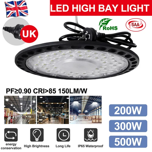 5x 300W UFO LED High Bay Light Industrial Warehouse Factory Workshop Lights - Picture 2 of 13