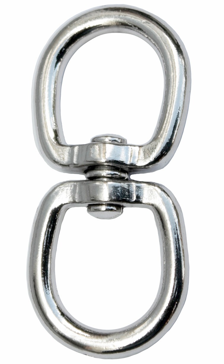Shackle 4,5 MM Seilwirbel Chain Swivel Rotating Anchor Nickel Plated