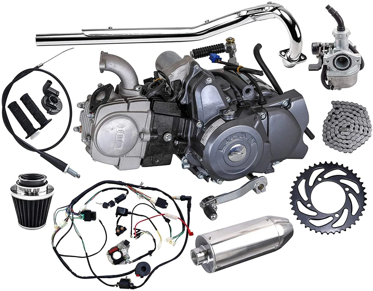 Lifan 125cc Engine Motor Kit Semi Auto Pit Dirt Bike Apollo Taotao Coolster  CT70