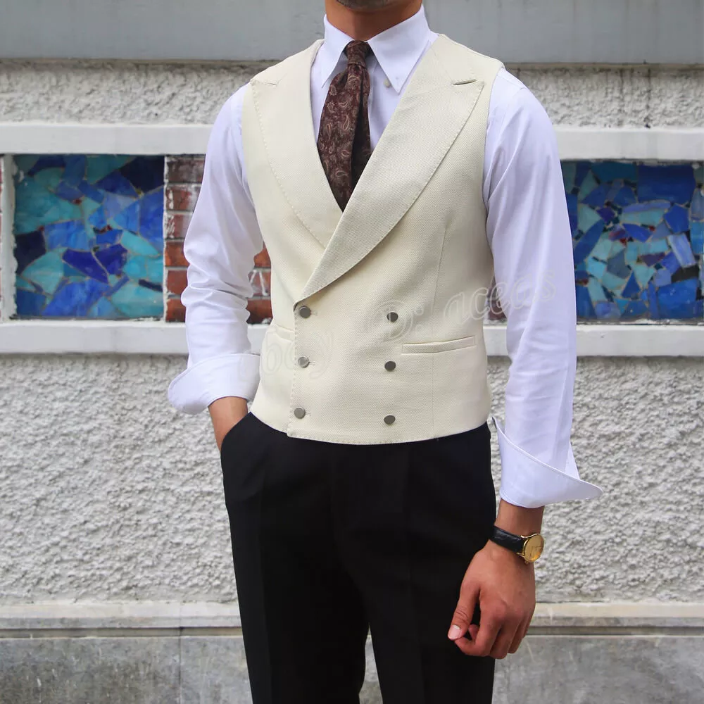 Vest shop double breasted