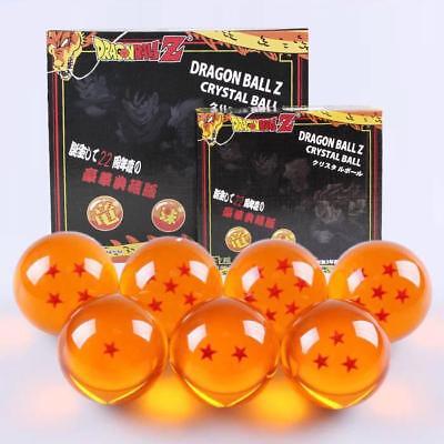 New 7pcs JP Anime DragonBall Z Stars Crystal Ball Collection Set with Gift Box