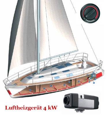 Webasto Marine Heater Air Top Evo 40, 24 Volt, Knob, 9029250A