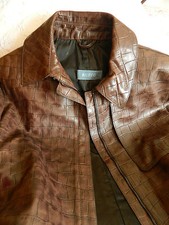 Auth Ruffo Exclusive Italian Designer~unique Collectors Item~leather Coat~£2800