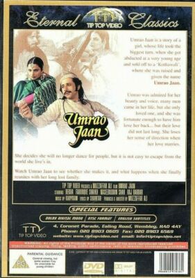 UMRAO JAAN [1981] ORIGINAL BOLLYWOOD TTE DVD