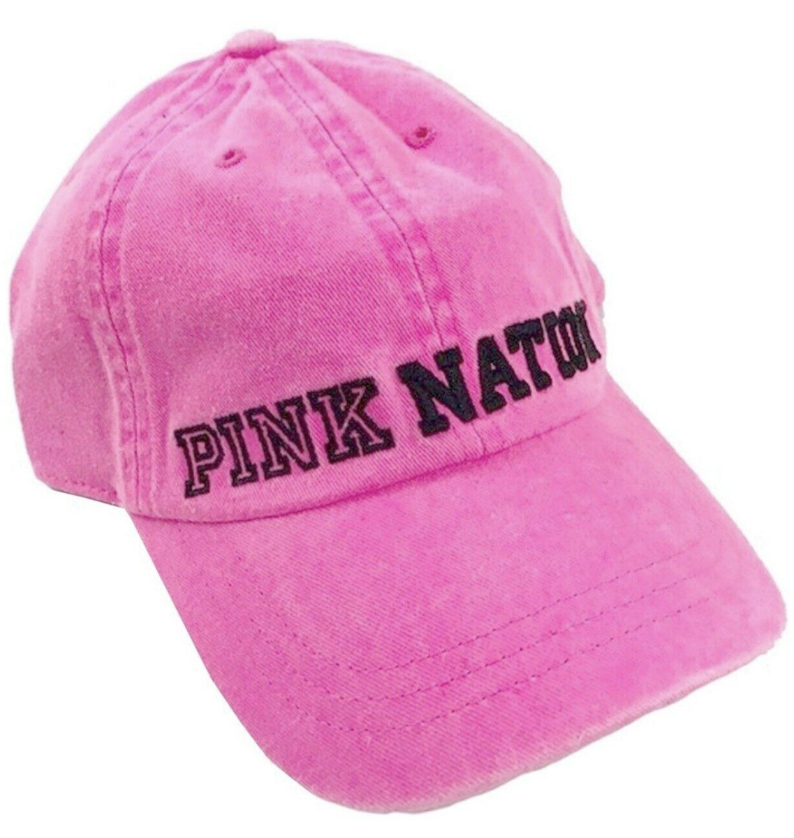 Victoria's Secret Pink Nation Ball Cap Hat Adjustable 100 Cotton