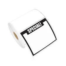 OfficeSmartLabels – 3.5" x 3" Direct Thermal Labels - Compatible with Zebr