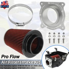 Pro Flow Air Filter Intake Cleaner +Adapter For Yamaha Raptor 700 700R 2006-2021