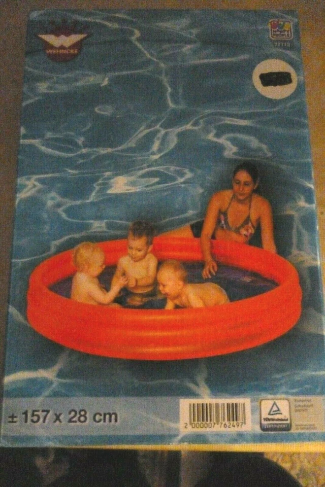 WEHNCKE HAPPY PEOPLE Pool Planschbecken Kinderpool Badespaß Farbe: Orange Größe: 157 x 28 cm Neu