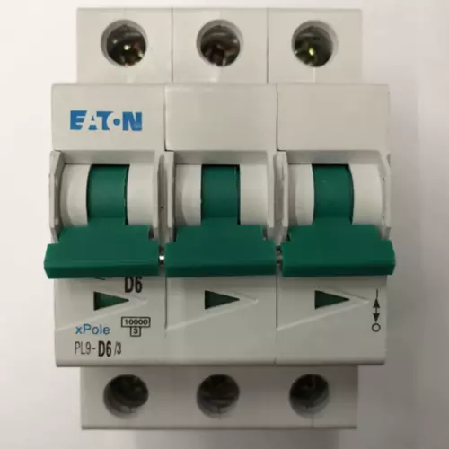 NEW EATON MOELLER PL9-D6/3 Circuit Breaker 6A 3P
