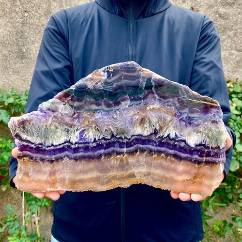 3.2LB Natural beautiful Rainbow Fluorite Crystal flake original stone specimen - 第 7/14 張圖片
