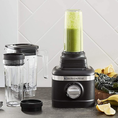 KitchenAid K150 3-Speed Blender + 2 Personal Jars | Black Matte - Picture 2 of 5