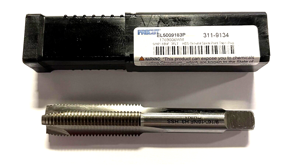 ProCut HSS Spiral Point Tap 9/16-18 3 Flute H3 Bright Finish