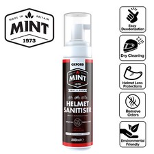 Oxford Mint Motorcycle Helmet Sanitiser Foam Cleaner Soft Materials 200 ml